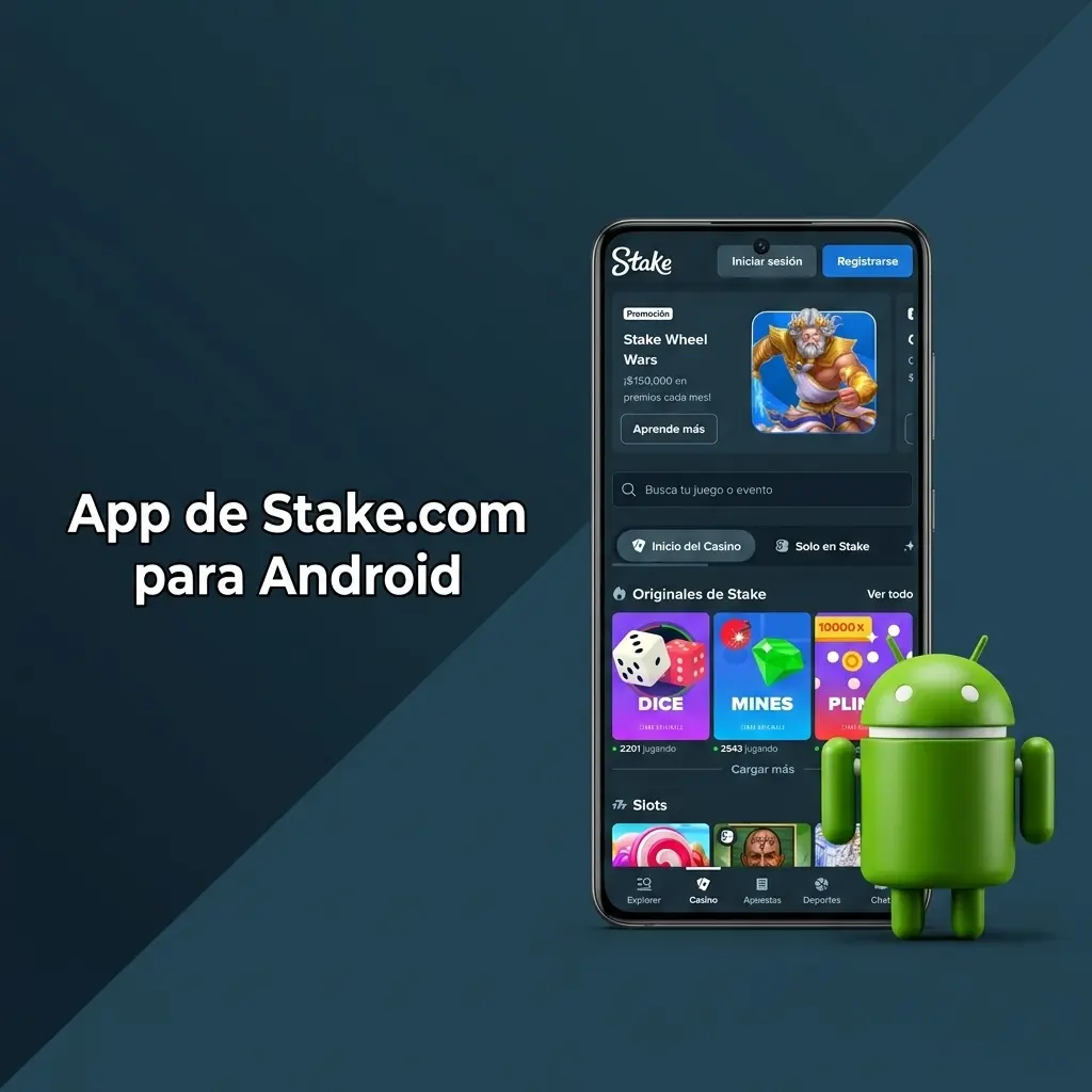 App de Stake.com para Android: instalación de APK en dispositivos con Android 5.0 o superior