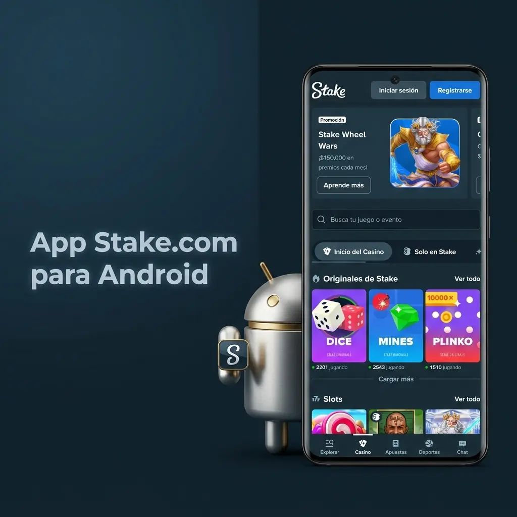 App Stake.com para Android: descarga gratuita para apuestas deportivas y casino en tu móvil