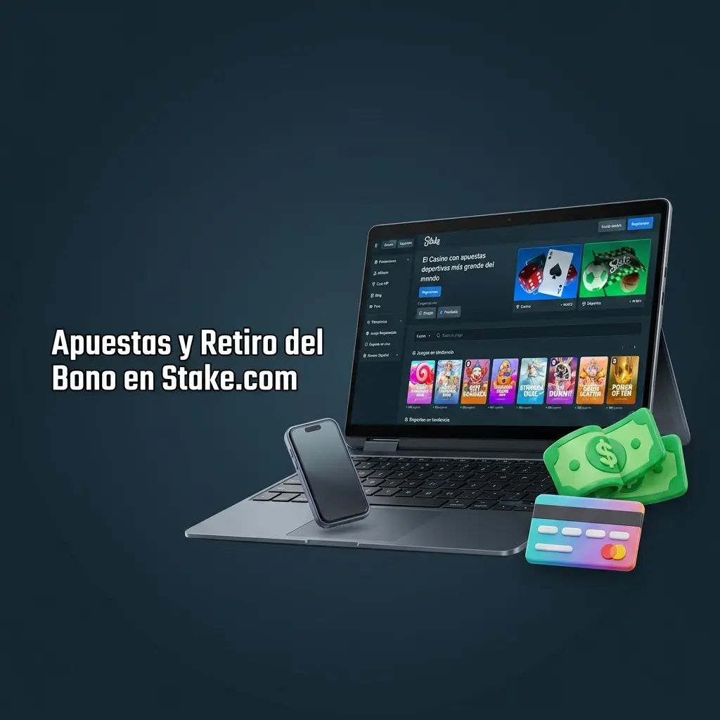 Requisitos de apuesta y retiro de bonos en Stake.com para convertir saldo de bonos en saldo real