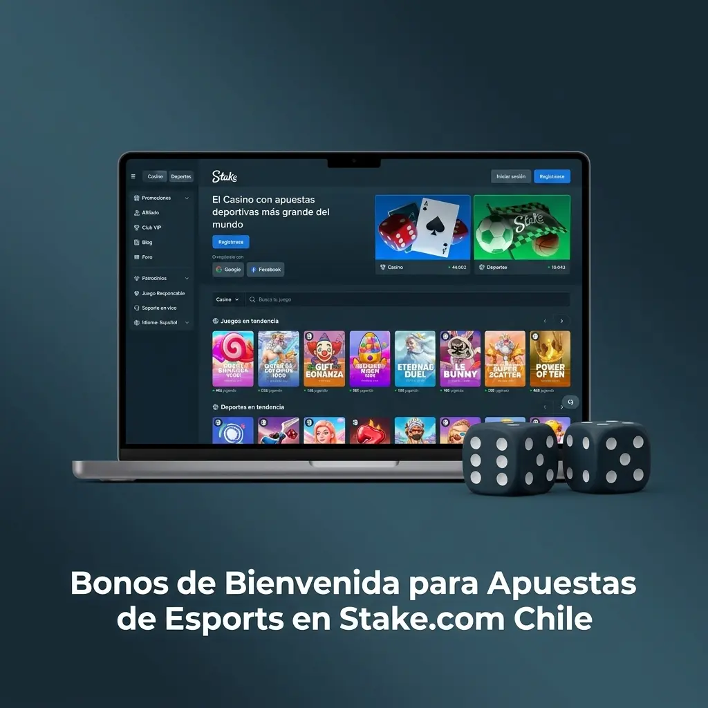 Bonos de bienvenida en Stake.com Chile para apuestas de esports con sorteos y premios semanales