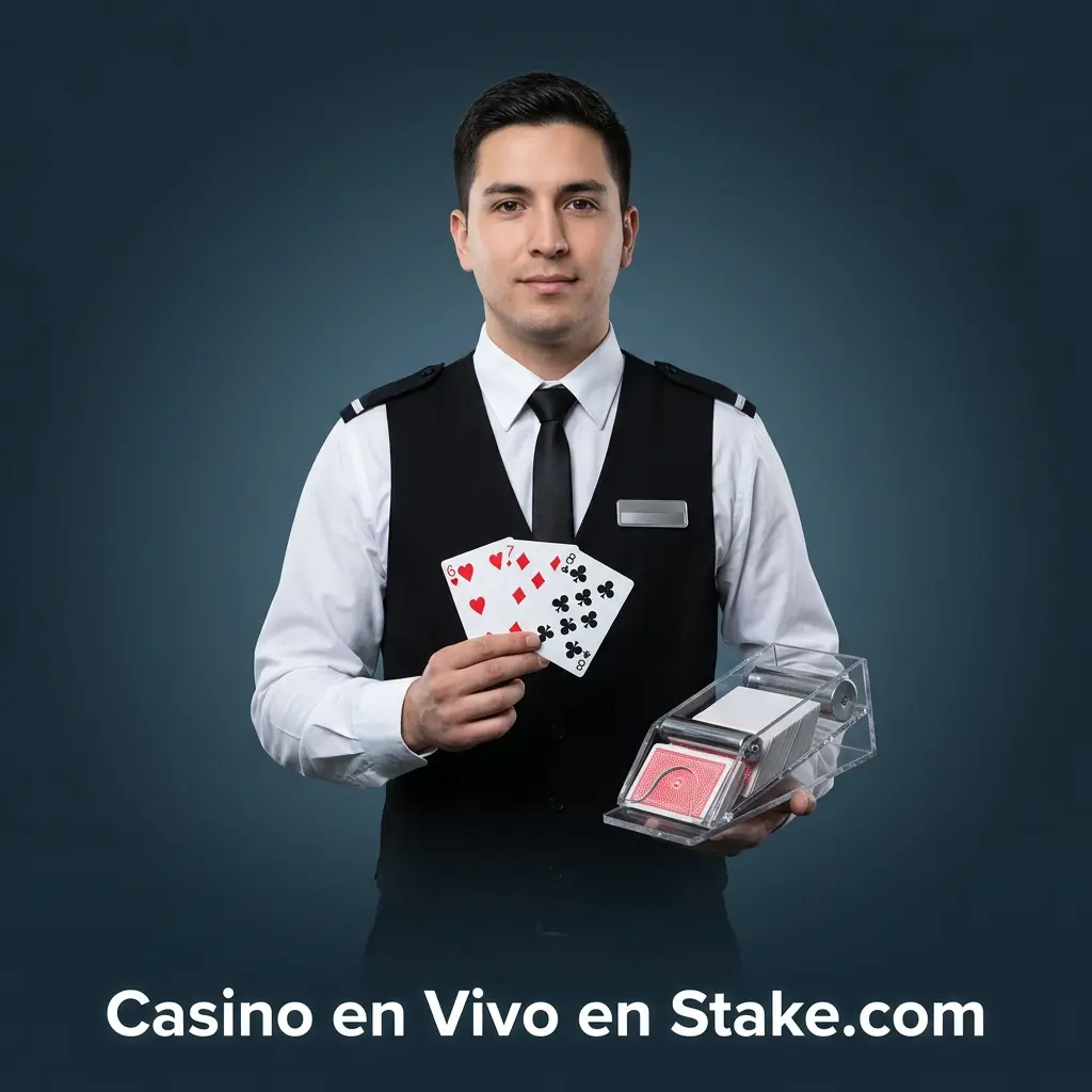 Casino en vivo Stake.com con crupieres reales: blackjack, ruleta, baccarat, game shows y póker para jugadores Chile