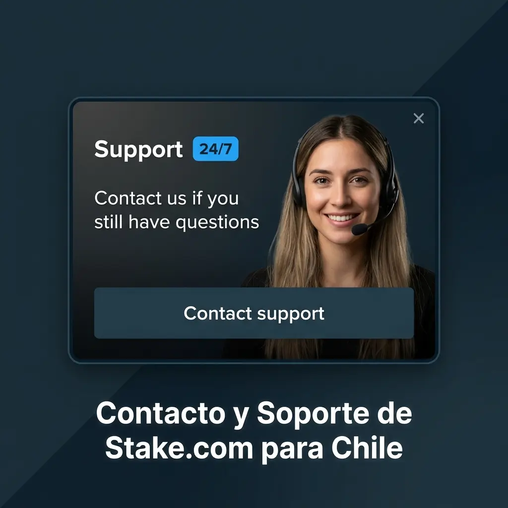 Soporte Stake.com Chile: chat en vivo 24/7, correo, centro de ayuda y redes sociales en español