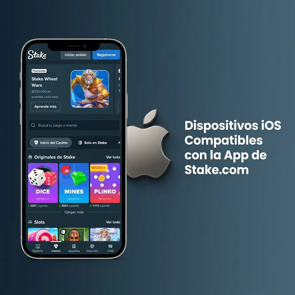 Dispositivos iOS compatibles con la app de Stake.com: iPhones, iPads y iPod Touch verificados