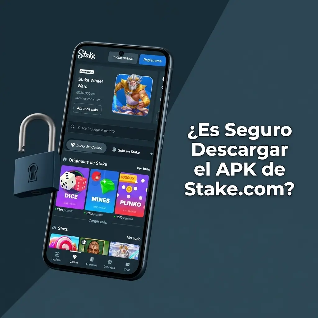 Descarga segura del APK de Stake.com con licencia Curaçao y cifrado SSL para usuarios de Chile