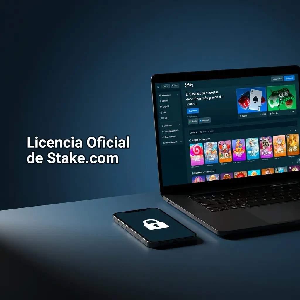 Licencia oficial de Stake.com emitida por Curaçao eGaming número 8048/JAZ para juego online seguro