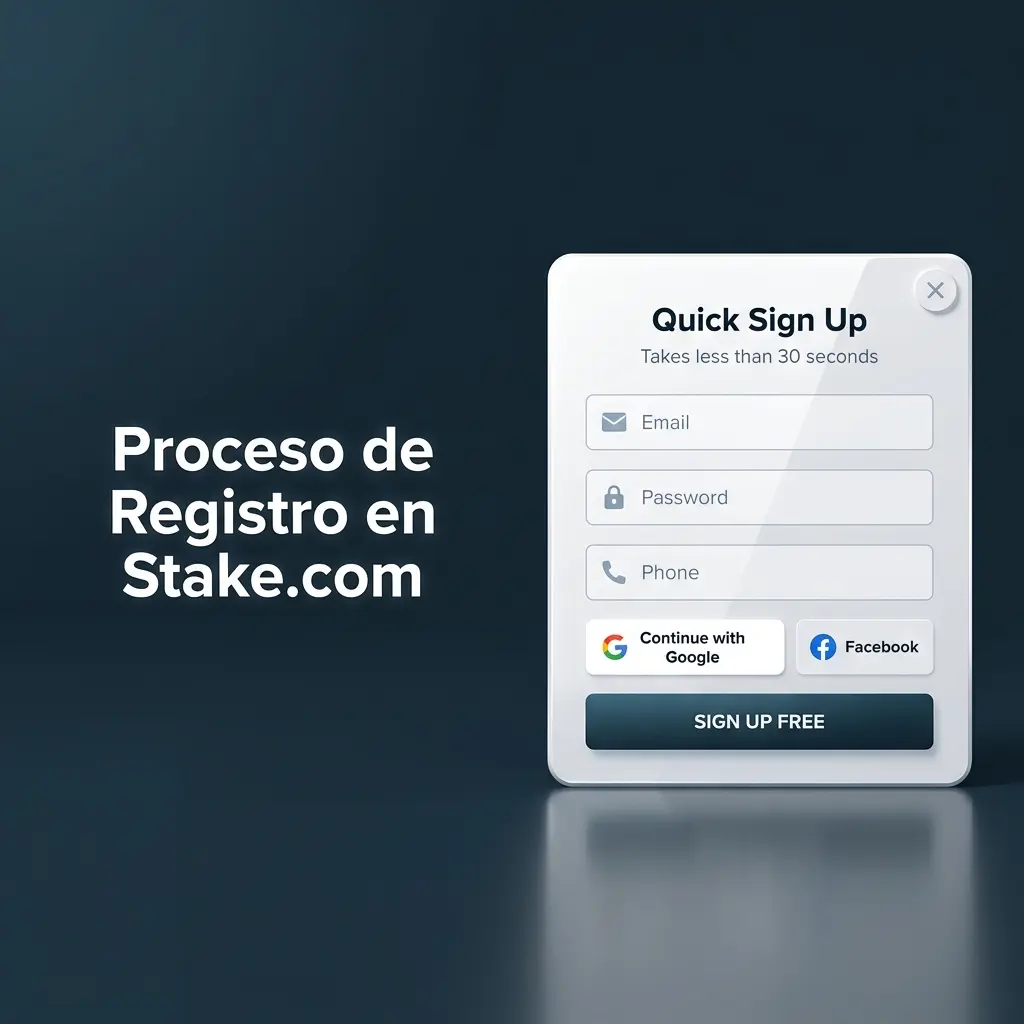 Pasos del proceso de registro en Stake.com para usuarios de Chile con acceso a juegos y apuestas