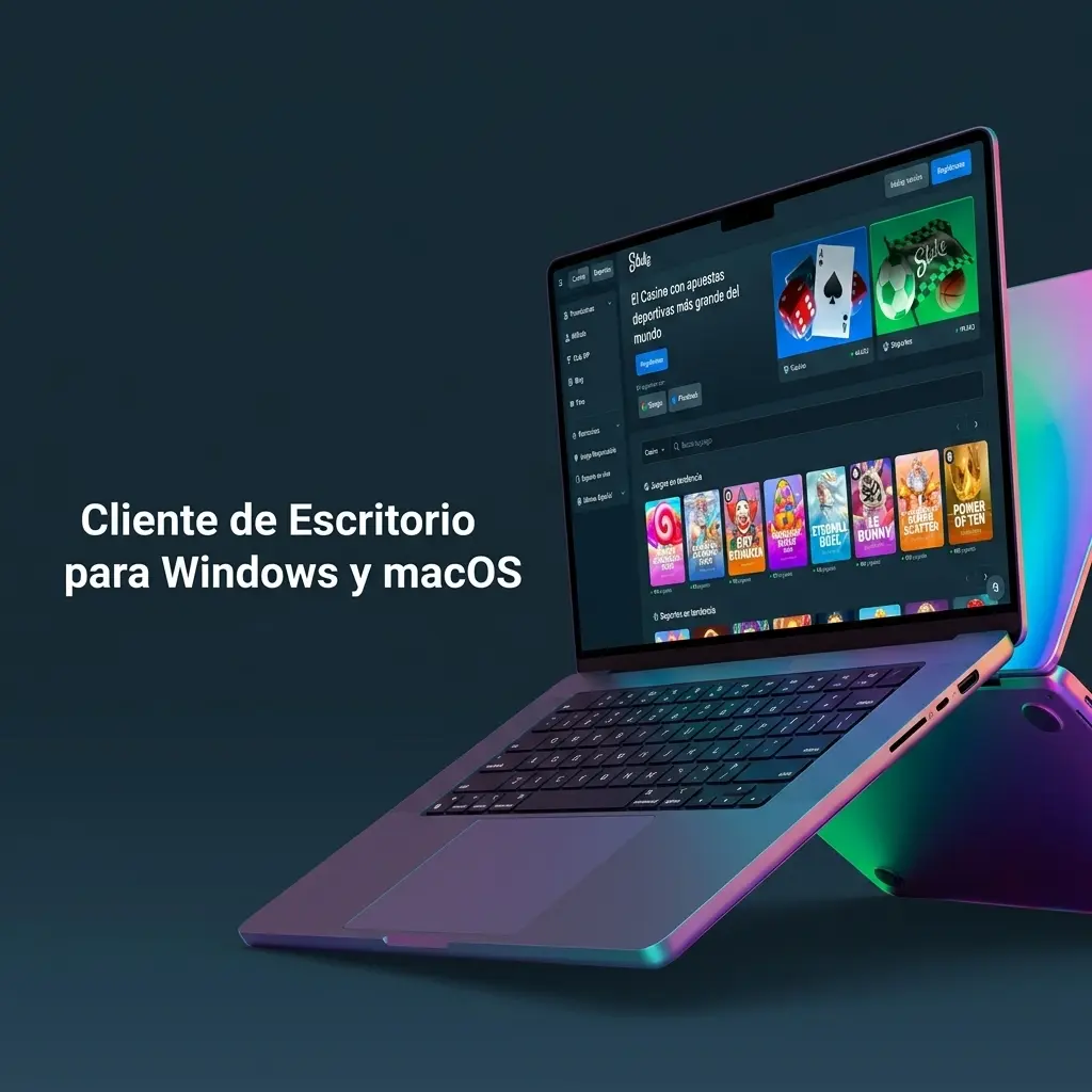 Stake.com en navegador de escritorio en Windows y macOS sin app descargable, compatible con Chrome, Firefox, Safari y Edge
