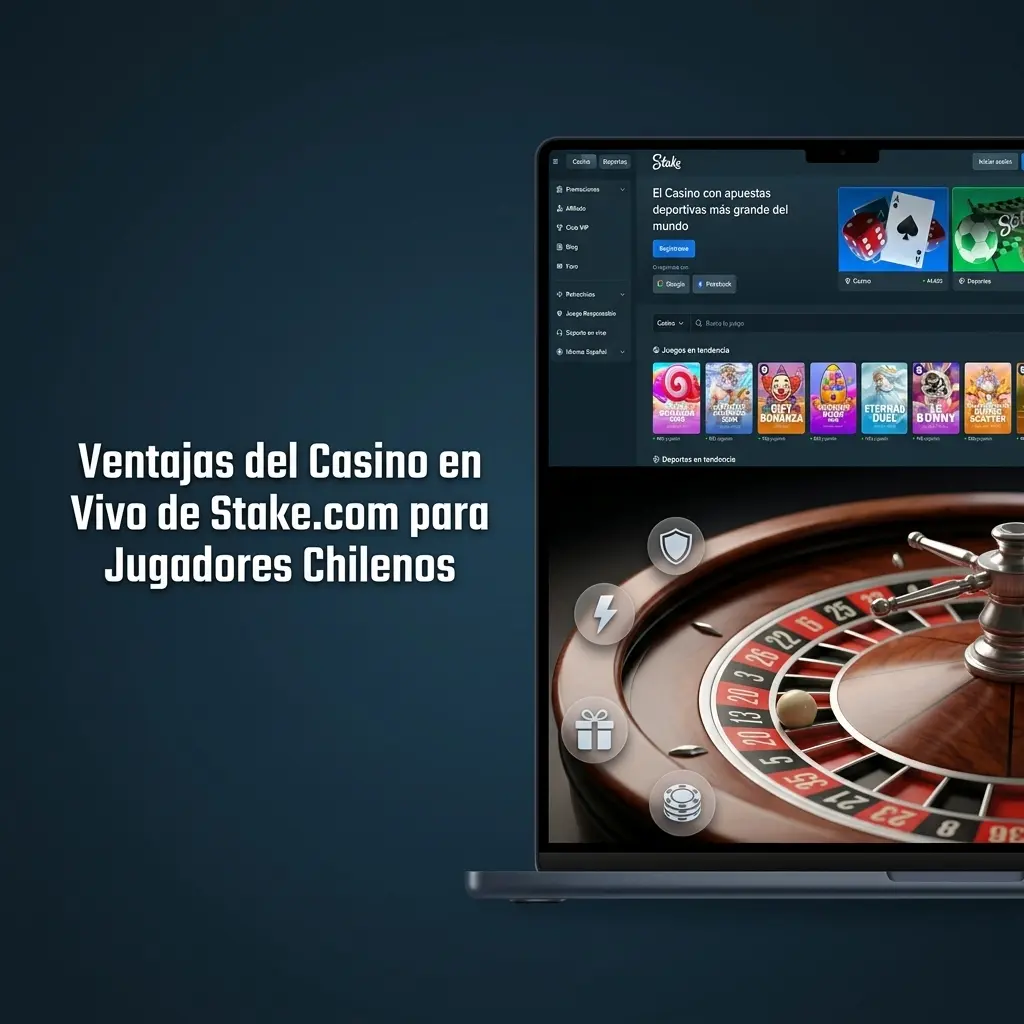 Ventajas del casino en vivo de Stake.com para jugadores chilenos con crupieres reales y criptomonedas